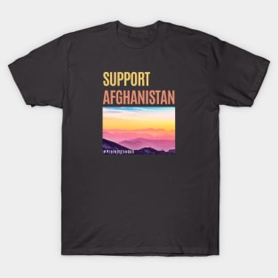 Support Afghanistan (mountains) T-Shirt